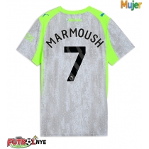 Camiseta Manchester City Omar Marmoush #7 Tercera Equipación para mujer 2025-26 manga corta